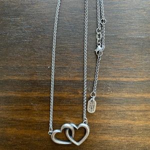James Avery Double Heart Linked Necklace